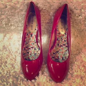 Madden girl 3 inch Red high heels pumps